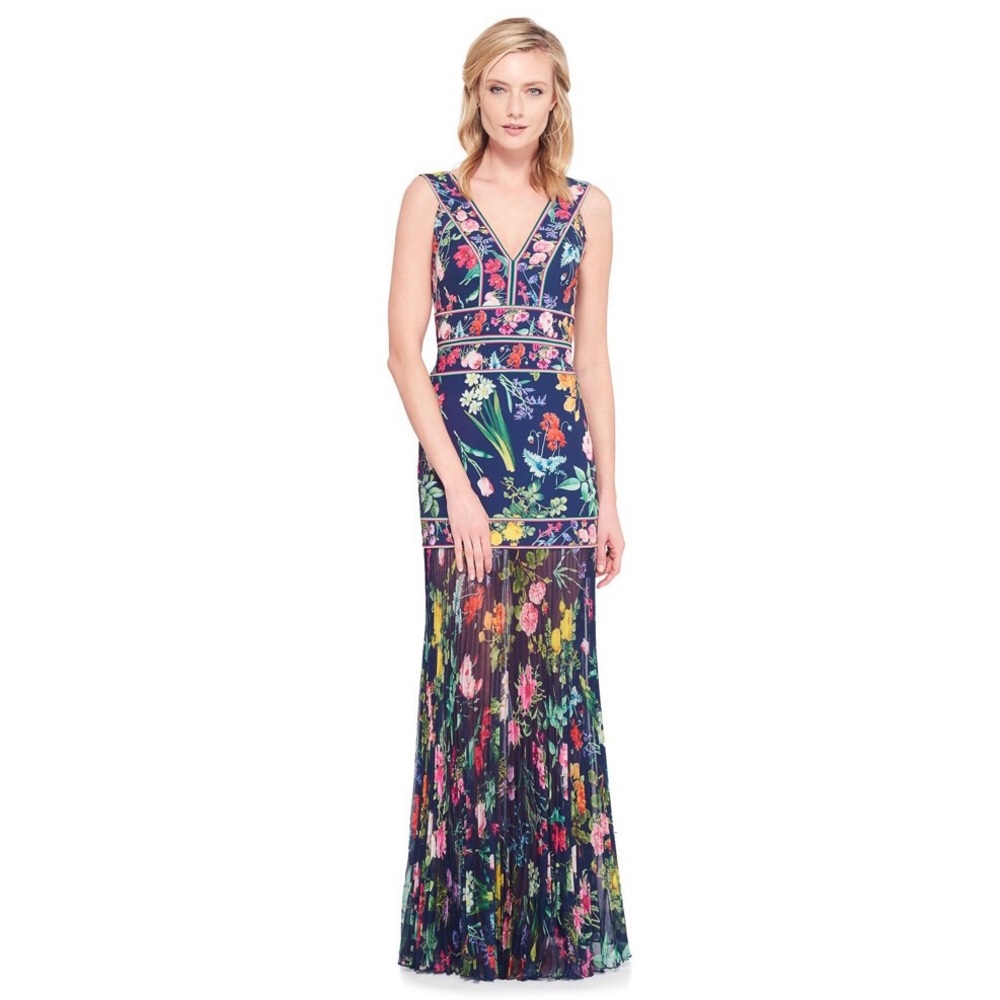 Tadashi Shoji Floral Multicolor Gown